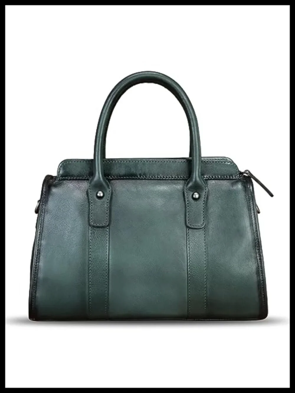 Vintage Genuine Leather Satchel Shoulder Bag Top Handle Crossbody